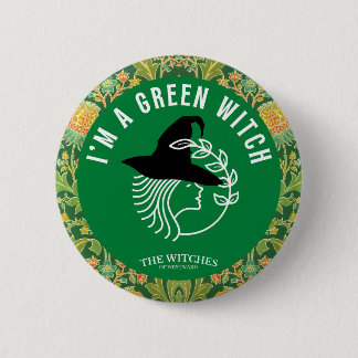 Ich bin eine grüne Hexe! Button