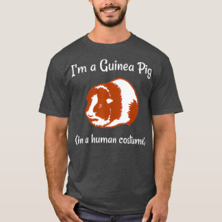 Ich bin eine Guinea, die Schwein in einem menschli T-Shirt