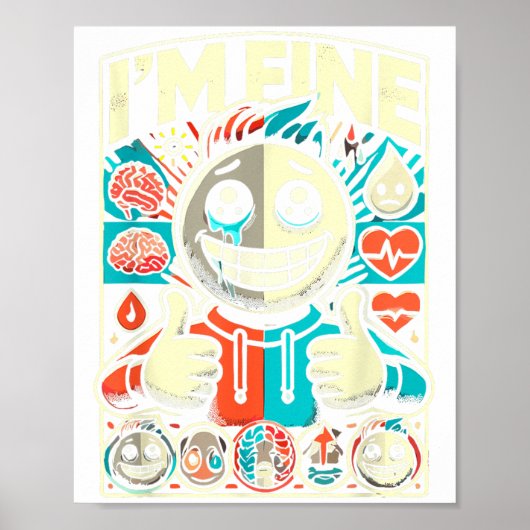 Ich bin eine gute Hilfe Depression Angst psychisch Poster (Vorne)