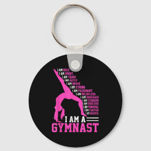 Ich bin eine Gymnastikmotivation Handstand Gymnast Schlüsselanhänger