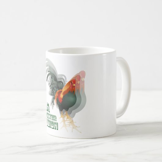Ich bin eine Hahn-Illusion Kaffeetasse (VorderseiteRechts)