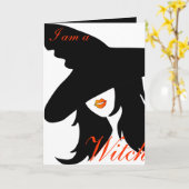 Ich bin eine Hexe, aber ich bin eine Frauenkarte Karte (Gelbe Blume)