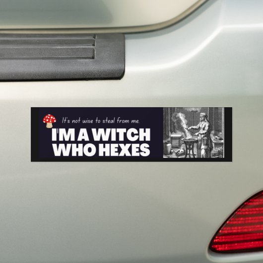 Ich bin eine Hexe, die hext. Autoaufkleber (Auf Auto)