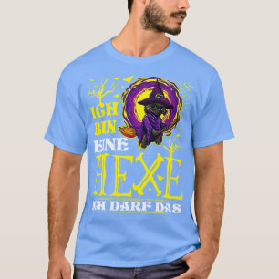 Ich bin Eine Hexe Lustige Schwarze Katze Halloween T-Shirt