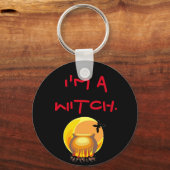 Ich bin eine Hexe Schlüsselanhänger (Vorderseite)