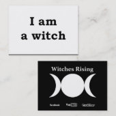 "Ich bin eine Hexe" Visitenkarte (Vorne/Hinten)