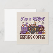 Ich bin eine Hexe vor dem Kaffee - Kaffee lange (Vorne/Hinten)