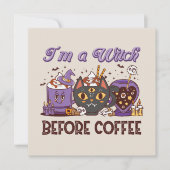 Ich bin eine Hexe vor dem Kaffee - Kaffee lange (Vorderseite)