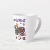 Ich bin eine Hexe vor dem Kaffee Milchtasse (Rechte Ecke)
