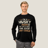 Ich bin eine Husky-Mama - Funny Dog Lover Zitat Tri-Blend Shirt (Volle Vorderseite)