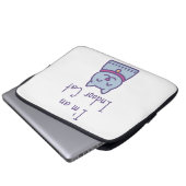 Ich bin eine Indoor Cat Funny Spaß Cat Lover Laptopschutzhülle (Vorne Knopf)