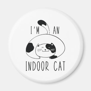 Ich bin eine Innenkatze Magnet