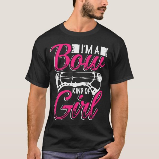 Ich bin eine junge Art Mädchen Bogenschiessen Jage T-Shirt (Vorderseite)