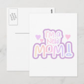 Ich bin eine Junge Mutter, Tshirts und Geschenke Postkarte (Vorne/Hinten)