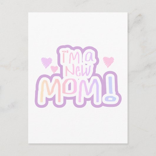 Ich bin eine Junge Mutter, Tshirts und Geschenke Postkarte (Vorderseite)
