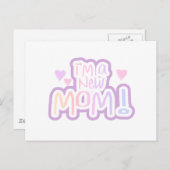 Ich bin eine Junge Mutter, Tshirts und Geschenke Postkarte (Vorne/Hinten)