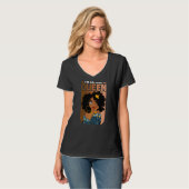 Ich bin eine Junikönigin Black Afro Frauen Geburts T-Shirt (Vorderseite Vollansicht)