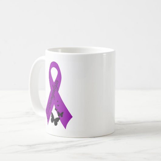 Ich bin eine Kämpferfibromyalgia-Schale Kaffeetasse (Vorderseite Links)