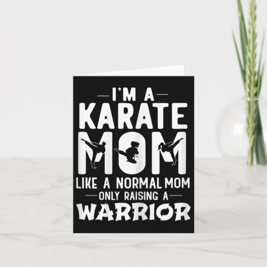 Ich bin eine Karate-Mama wie eine normale Mama, di Karte (Vorderseite)