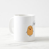 Ich bin eine Kartoffel und stolz Kaffeetasse (Vorderseite Links)