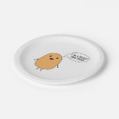 Ich bin eine Kartoffel und stolz Pappteller (Schrägansicht)