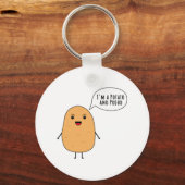 Ich bin eine Kartoffel und stolz Schlüsselanhänger (Vorderseite)