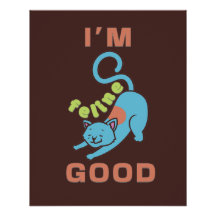 Ich bin eine Katze, die gut blaubraun ist