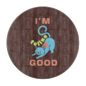 Ich bin eine Katze, die gut blaubraun ist Schneidebrett (Vorderseite)