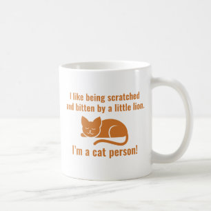 Ich bin eine Katzenperson Kaffeetasse