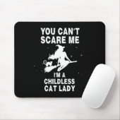 Ich bin eine kinderlose Katzen-Hexe Mousepad (Mit Mouse)
