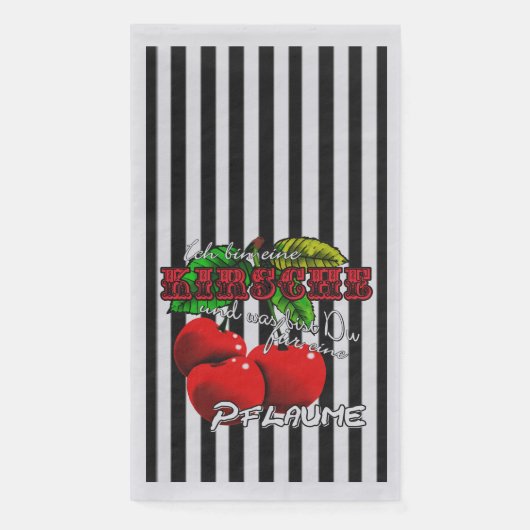 ich bin eine Kirsche was bist Du für eine Pflaume Serviette (Vorderseite)