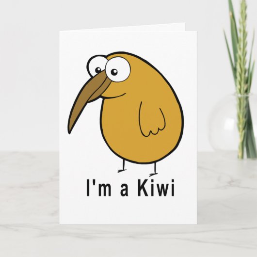 Ich bin eine Kiwi Karte (Vorderseite)