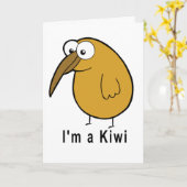 Ich bin eine Kiwi Karte (Gelbe Blume)