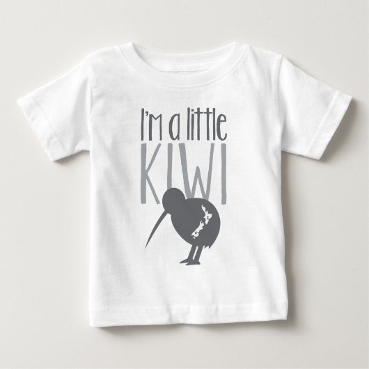 Ich bin eine kleine Kiwi mit niedlichem Baby T-shirt (Vorderseite)