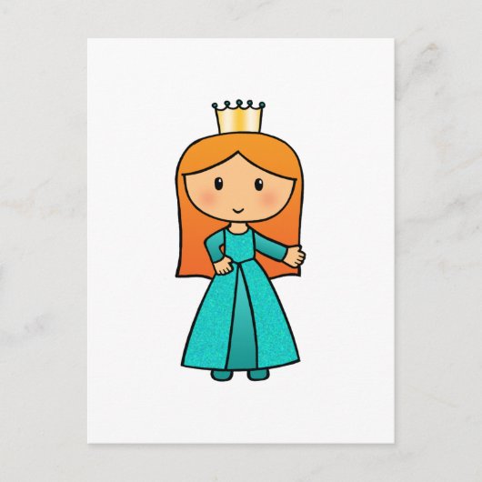 Ich bin eine kleine Prinzessin Postkarte (Vorderseite)