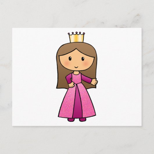 Ich bin eine kleine Prinzessin Postkarte (Vorderseite)