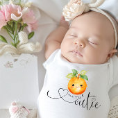 Ich bin eine kleine Süsse Orangenzitrus Baby Strampler