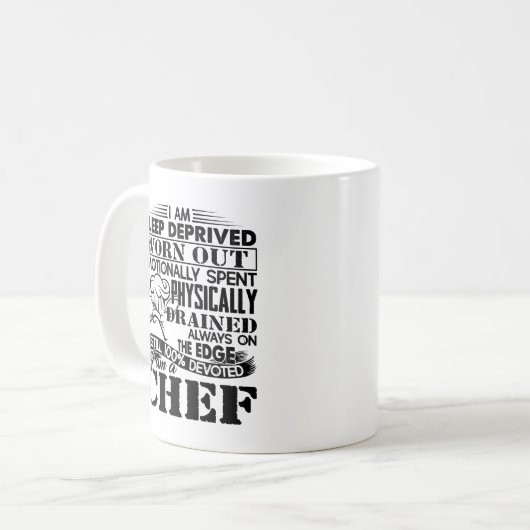 Ich bin eine Kochs-Tasse Kaffeetasse (Vorderseite Links)