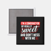 Ich bin eine Kombination aus wirklich süß und misc Magnet (Vorderseite/Rückseite)