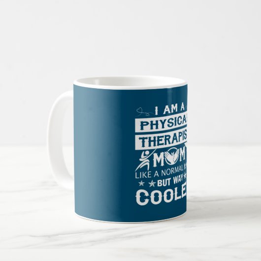 Ich bin eine körperlicher Therapeut-Mama Kaffeetasse (Vorderseite Links)
