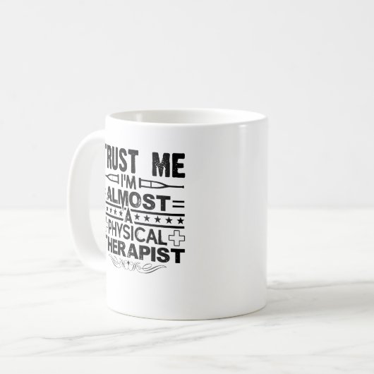 Ich bin eine körperlicher Therapeut-Tasse Kaffeetasse (Vorderseite Links)