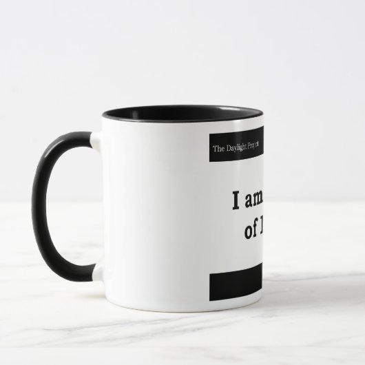 "Ich bin eine Kraft der Natur" Tasse (Links)