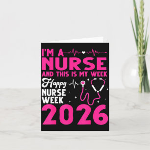 Ich bin eine Krankenschwester, das ist meine Woche Karte