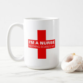 Ich bin eine Krankenschwester, die nichts mich Kaffeetasse