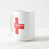 Ich bin eine Krankenschwester, die nichts mich Kaffeetasse (Vorderseite Links)