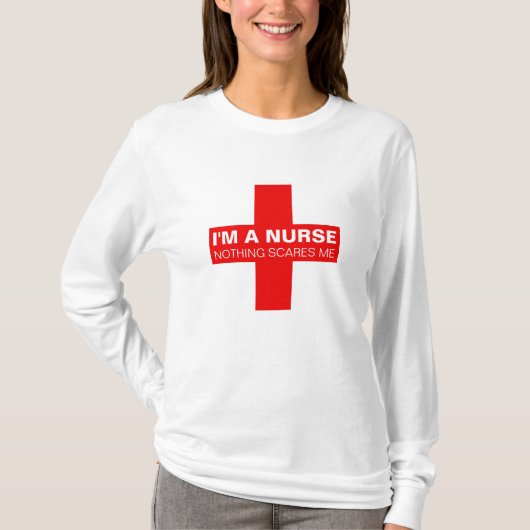 Ich bin eine Krankenschwester, die nichts mich T-Shirt (Vorderseite)