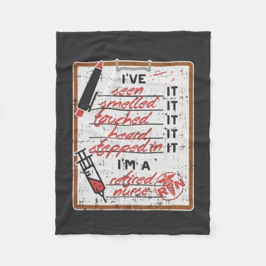 Ich bin eine Krankenschwester Fleecedecke (Vorderseite)