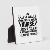 Ich bin eine Krankenschwester im Notfall Fotoplatte (Vorderseite)