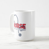 Ich bin eine Krankenschwester Kaffeetasse (Vorderseite Links)