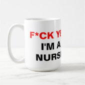 Ich bin eine Krankenschwester Kaffeetasse (Links)